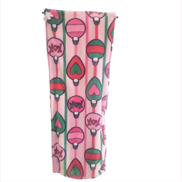 Betsey Johnson Jingle Balls Christmas Tree Ultra Soft Plush Fleece Throw Blanket - Picture 2 of 2